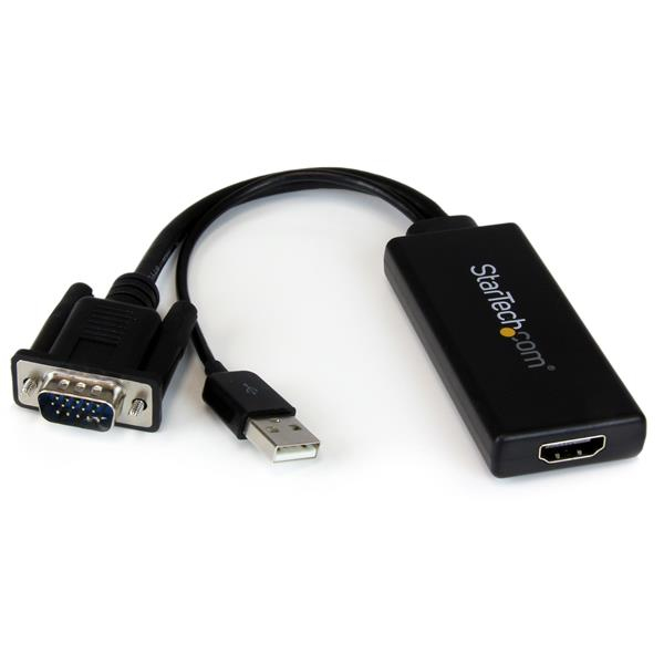 StarTech.com VGA-auf-HDMI-Adapter mit USB-Audio & -Stromversorgung - Mobiler VGA-auf-HDMI-Konverter, Ansicht 2