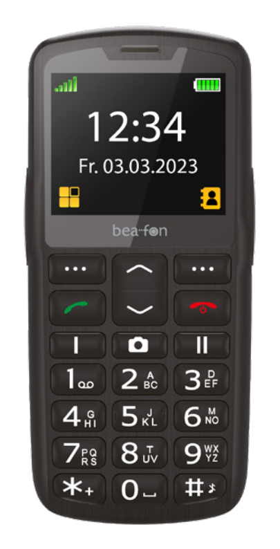 Bea-fon SL260 LTE schwarz-silber - Mobiltelefon, Ansicht 3