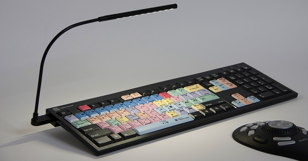 Logickeyboard Adobe Premiere Pro CC - Full-size (100%) - Verkabelt - USB - Mehrfarbig - TL: UK, QWERTY, Ansicht 3
