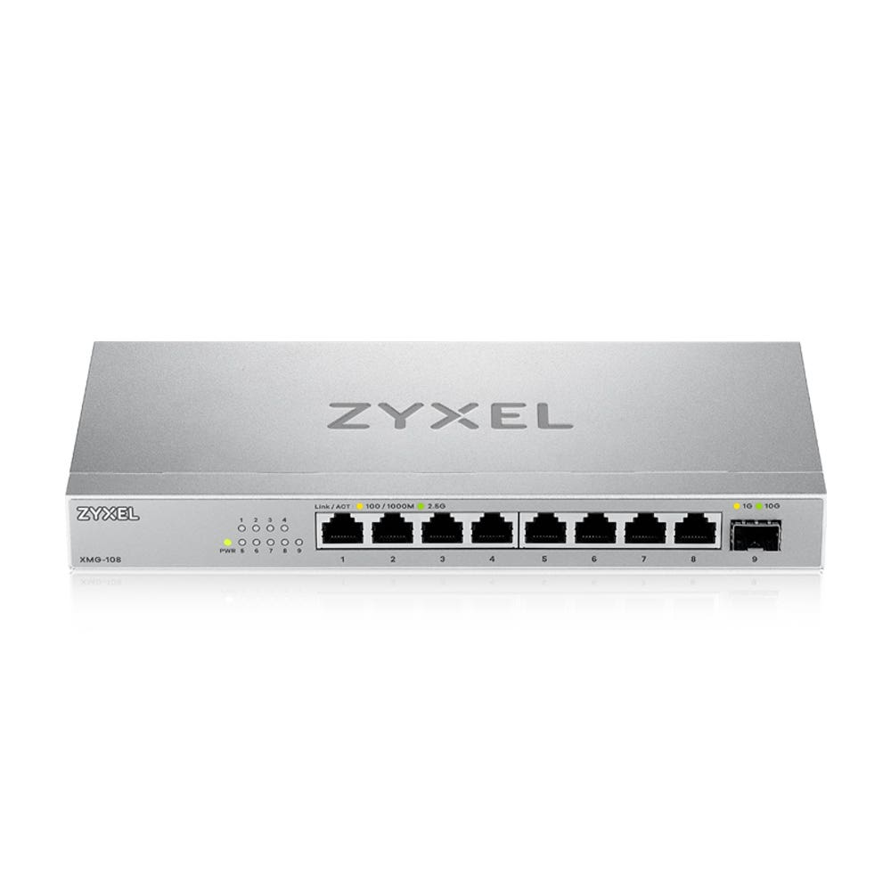 ZyXEL XMG-108 8 Port 10/2.5G MultiGig Switch unmanaged - Switch - 8-Port, Ansicht 3