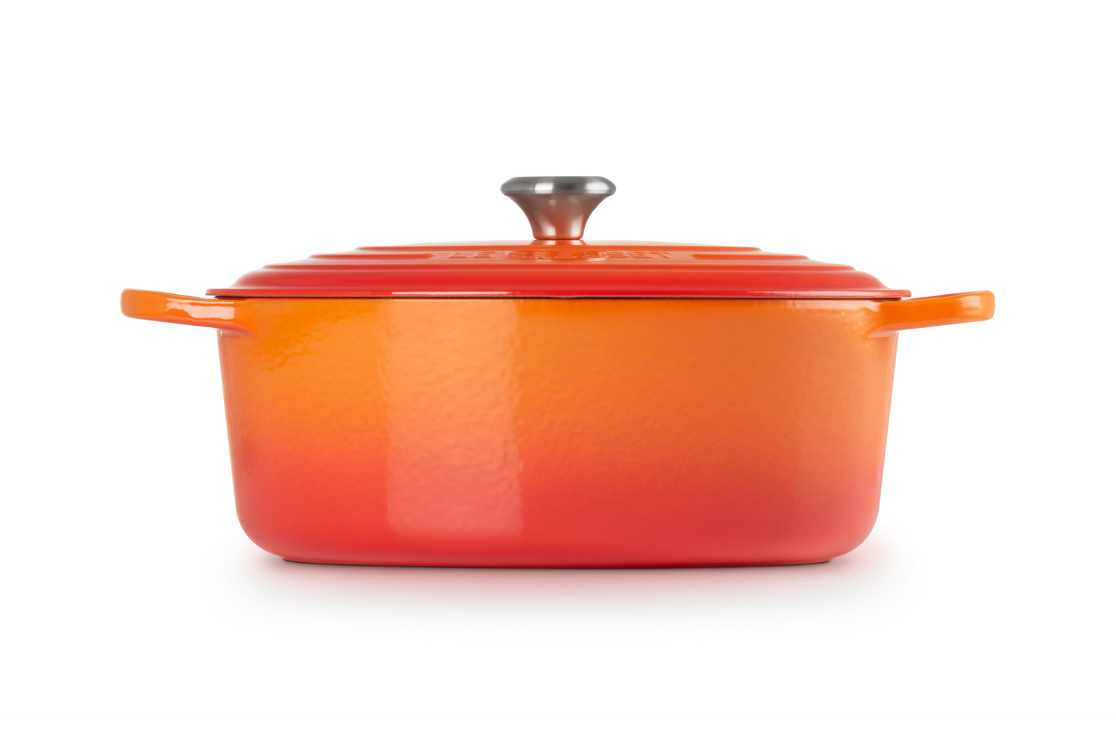 Le Creuset Signature - 7,5 l - Oval - Orange - Eisenguss - Emaille - Orange, Ansicht 3
