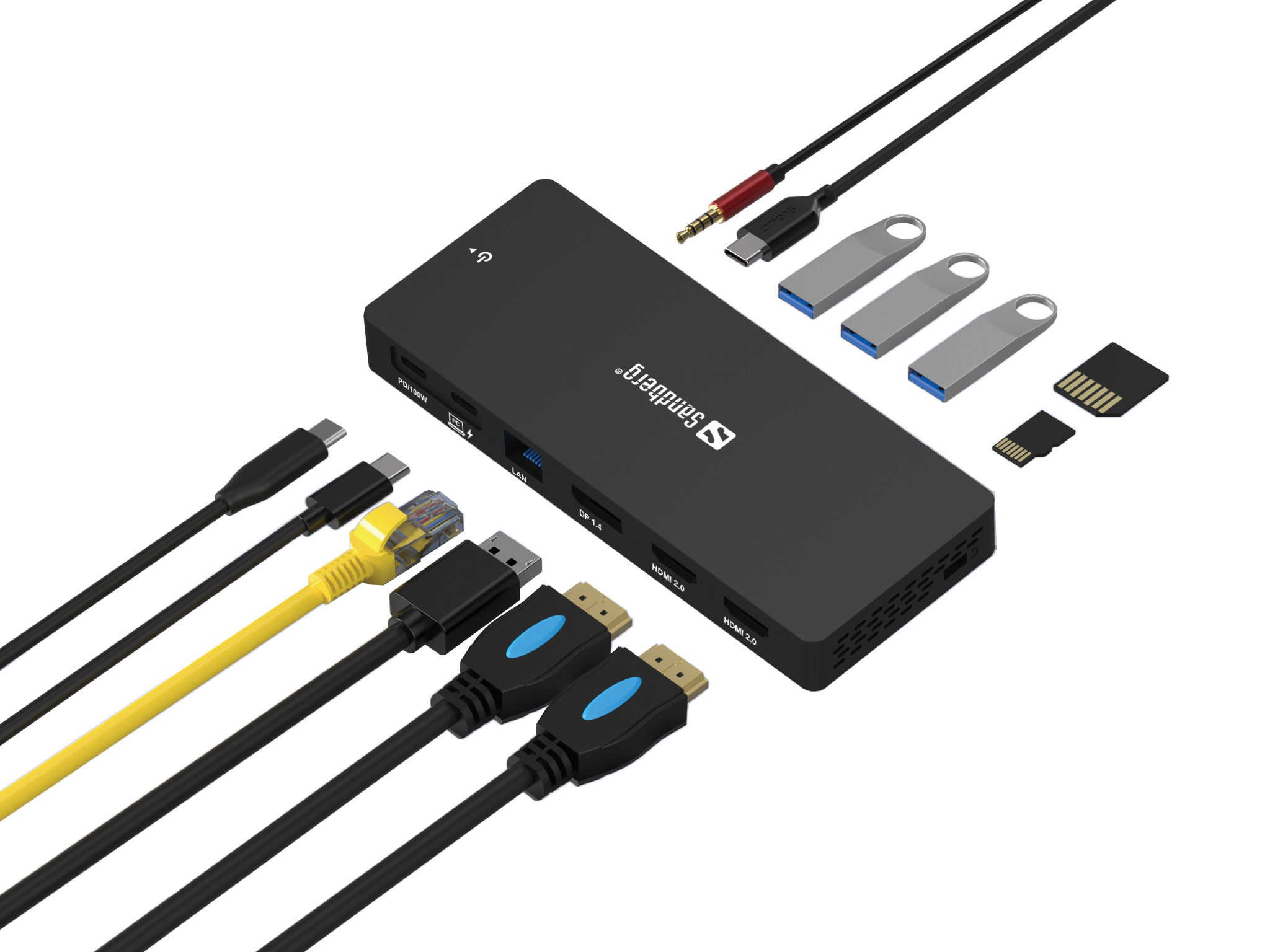 SANDBERG 13-in-1 Pro - Dockingstation - USB-C, Ansicht 4