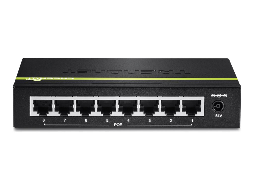 TRENDnet TPE TG80G GREENnet PoE+ Switch - Switch - 8 x 101001000 (PoE+)