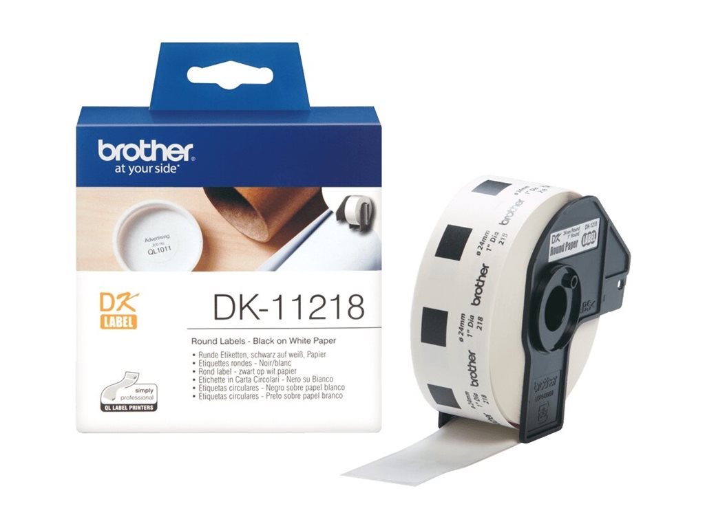 Brother DK-11218 - Schwarz auf Weiß - Rolle (2,4 cm)