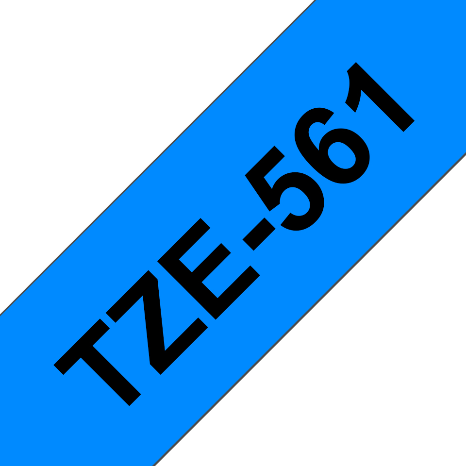 Brother TZe-561 - Schwarz auf Blau - Rolle (3,6 cm x 8 m), Ansicht 2