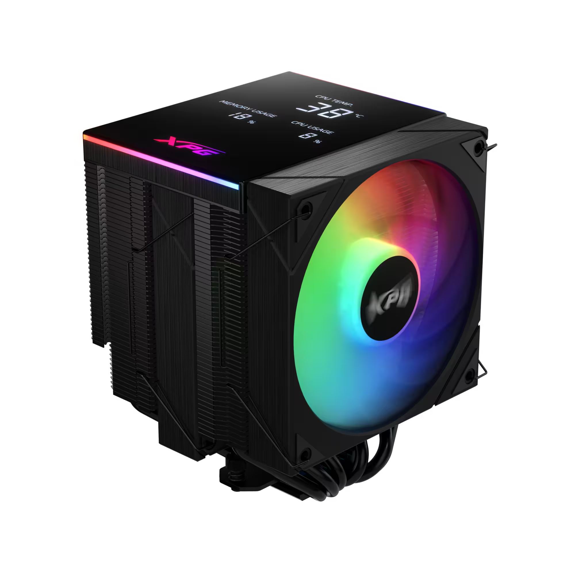 XPG Lüfter MAESTRO PLUS 62DA 120mm ARGB Fan schwarz retail, Ansicht 2