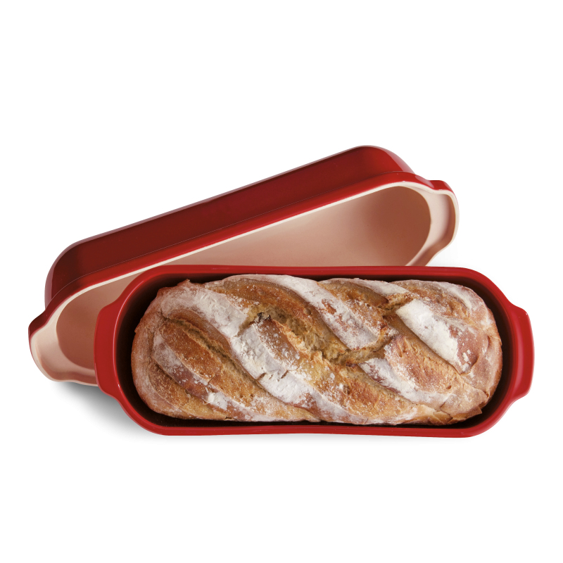 Emile Henry EH349503 - Brotform - Oval - 4,5 l - -20 °C - 270 °C - Rot, Ansicht 4