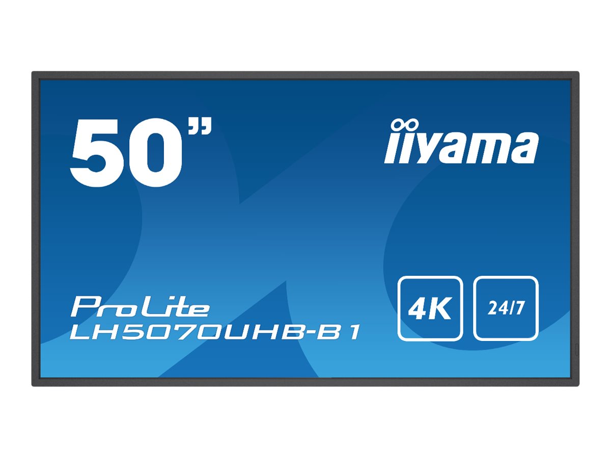 Iiyama 50\" Super Slim, 3840x2160, 4K UHD, VA pa