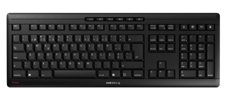 Cherry STREAM KEYBOARD WIRELESS - Tastatur - 100% - TL: Portugiesisch, QWERTY, Ansicht 4