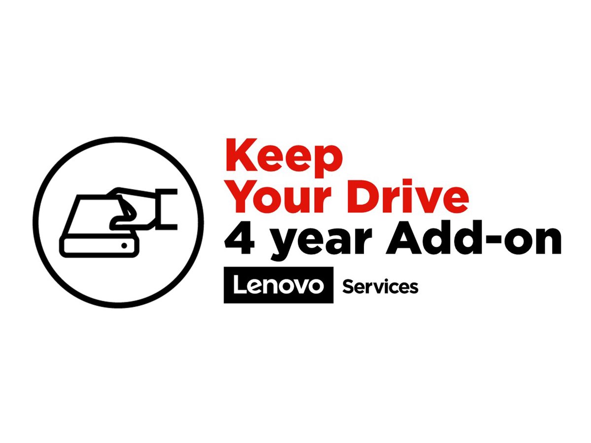 Lenovo Keep Your Drive Add On - Serviceerweiterung - 4 Jahre - für ThinkStation P300 P310 P320 P330 P330 (2nd Gen)