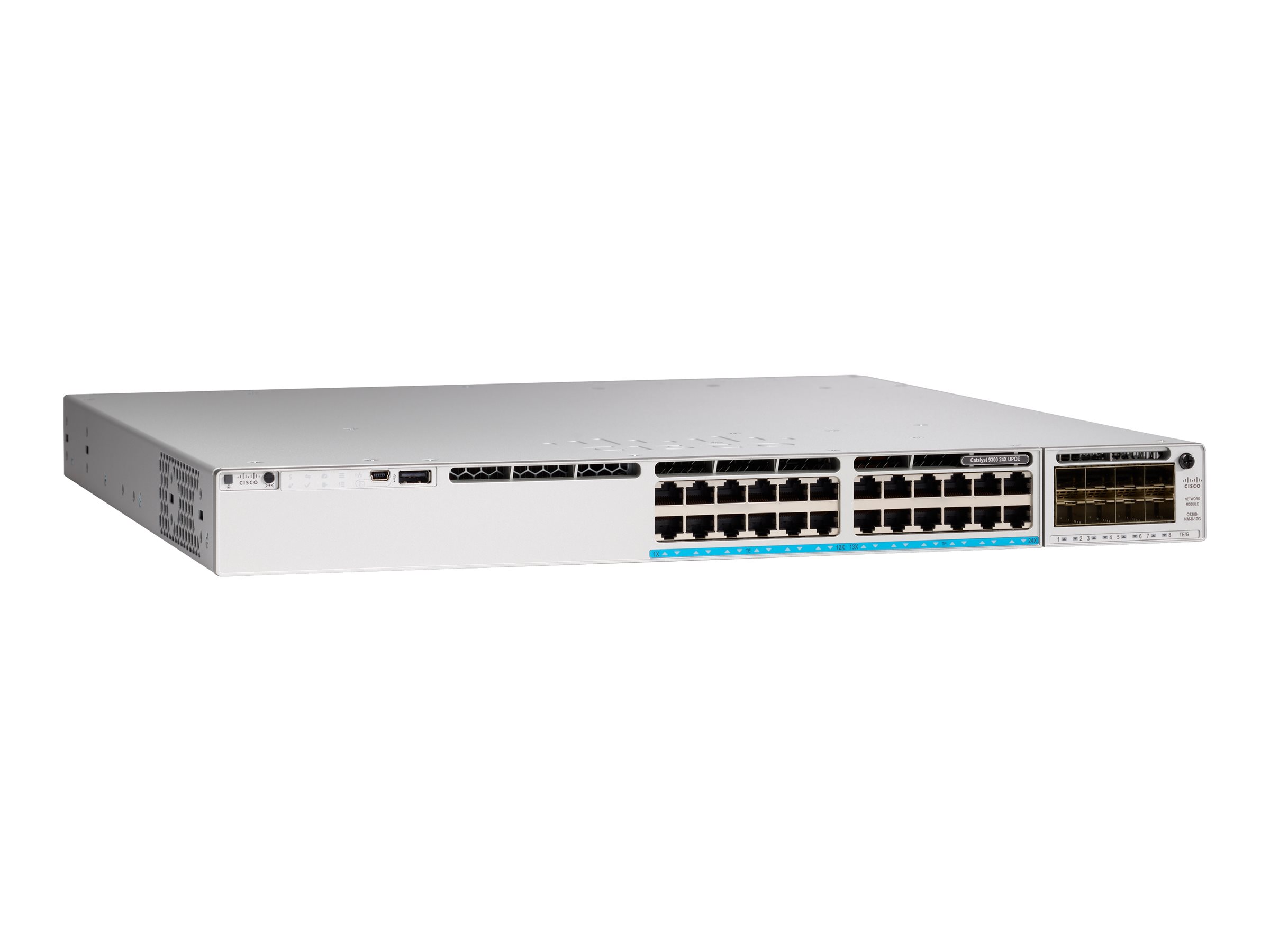 Cisco Meraki Catalyst 9300-24UX - Switch - L3 - managed - 24 x 10010002.5G5G10GBase-T (UPOE)