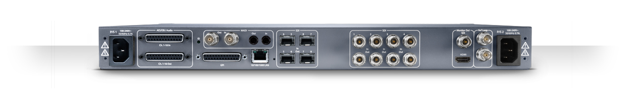 AJA FS4 - Aktiver Videokonverter - Grau - 4096 x 2160 - - - 525i - 625i - 720p - 1080i - 1080p - 2160p - BNC - BNC, Ansicht 3