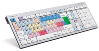Logickeyboard LKB-NEWSC-AJPU-FR - Volle Größe (100%) - Kabelgebunden - USB - Scherenschalter - AZERTY - Silber