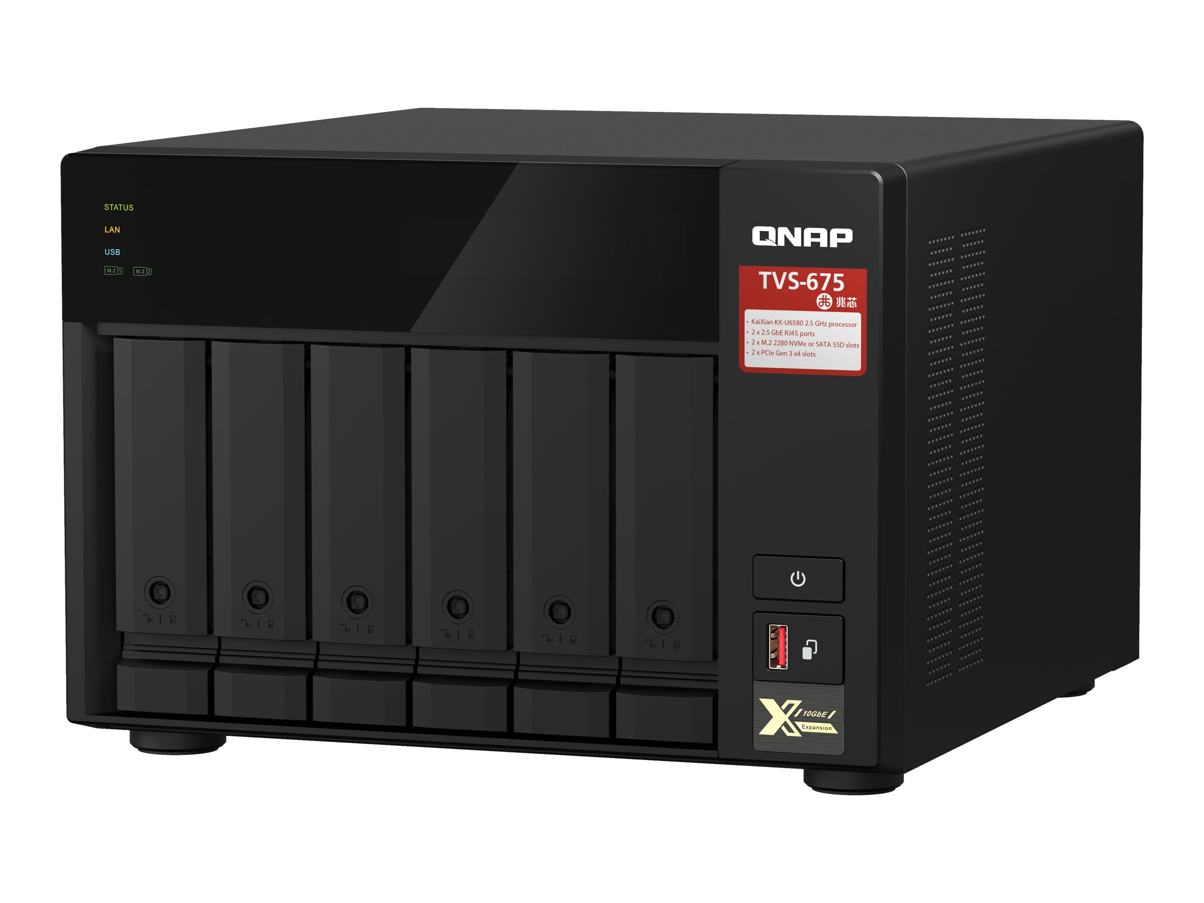 QNAP TVS-675 - NAS-Server - 6 Schächte - SATA 6Gb/s