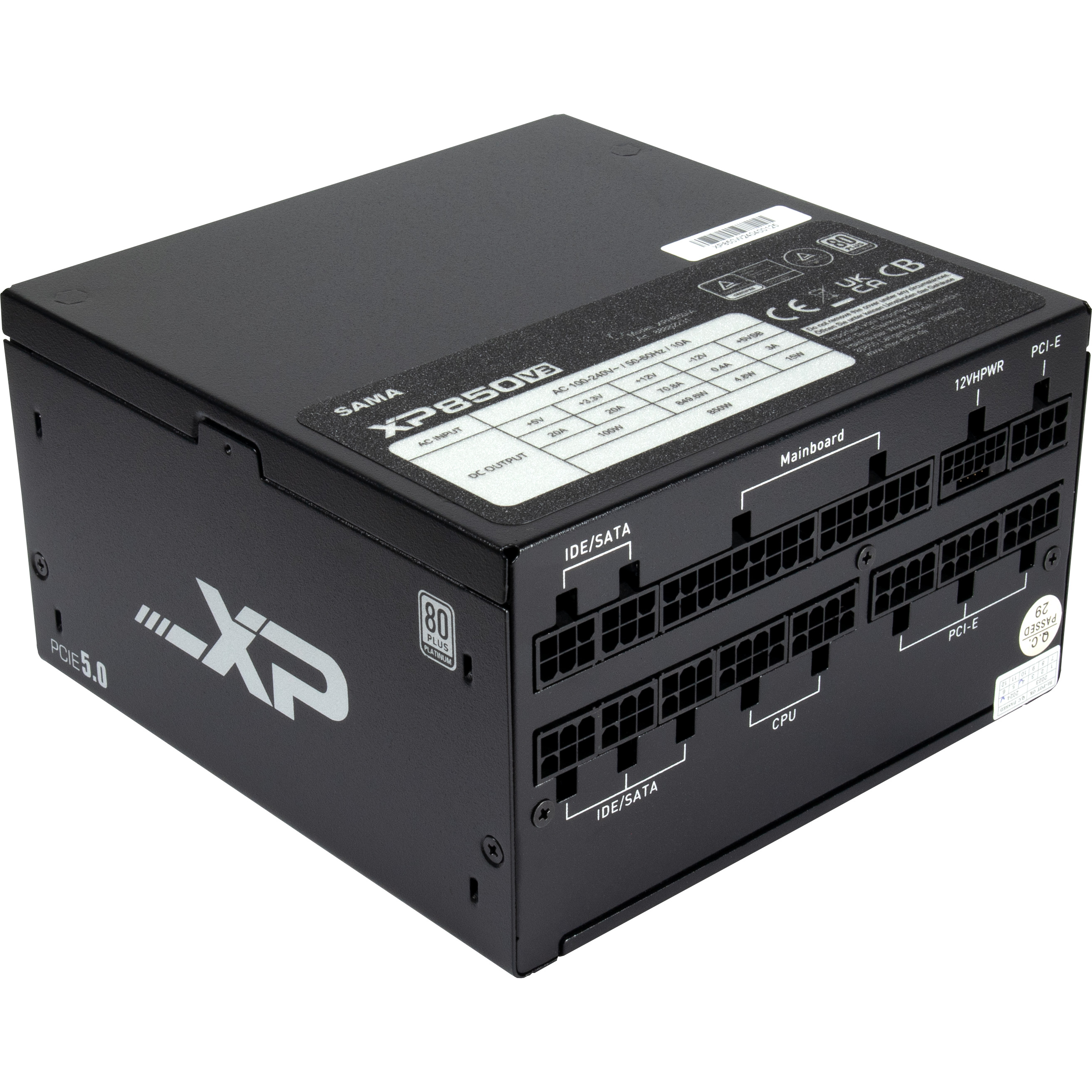 Inter-Tech Netzteil SAMA XPH-850A ATX3.0 AC 100 850W,240V,50/60Hz, Ansicht 4