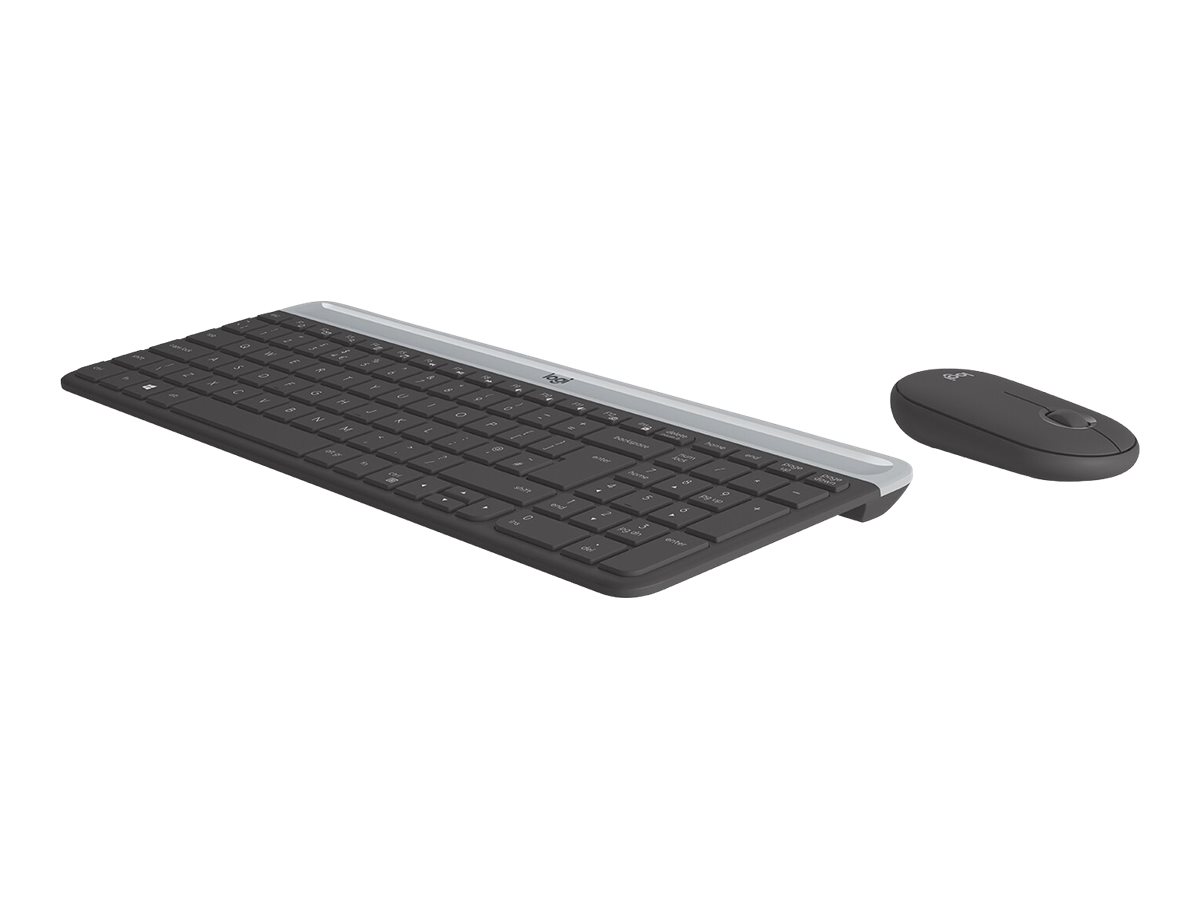 Logitech Slim Wireless Combo MK470 - Tastatur-und-Maus-Set - TL: Französisch, AZERTY, Ansicht 5