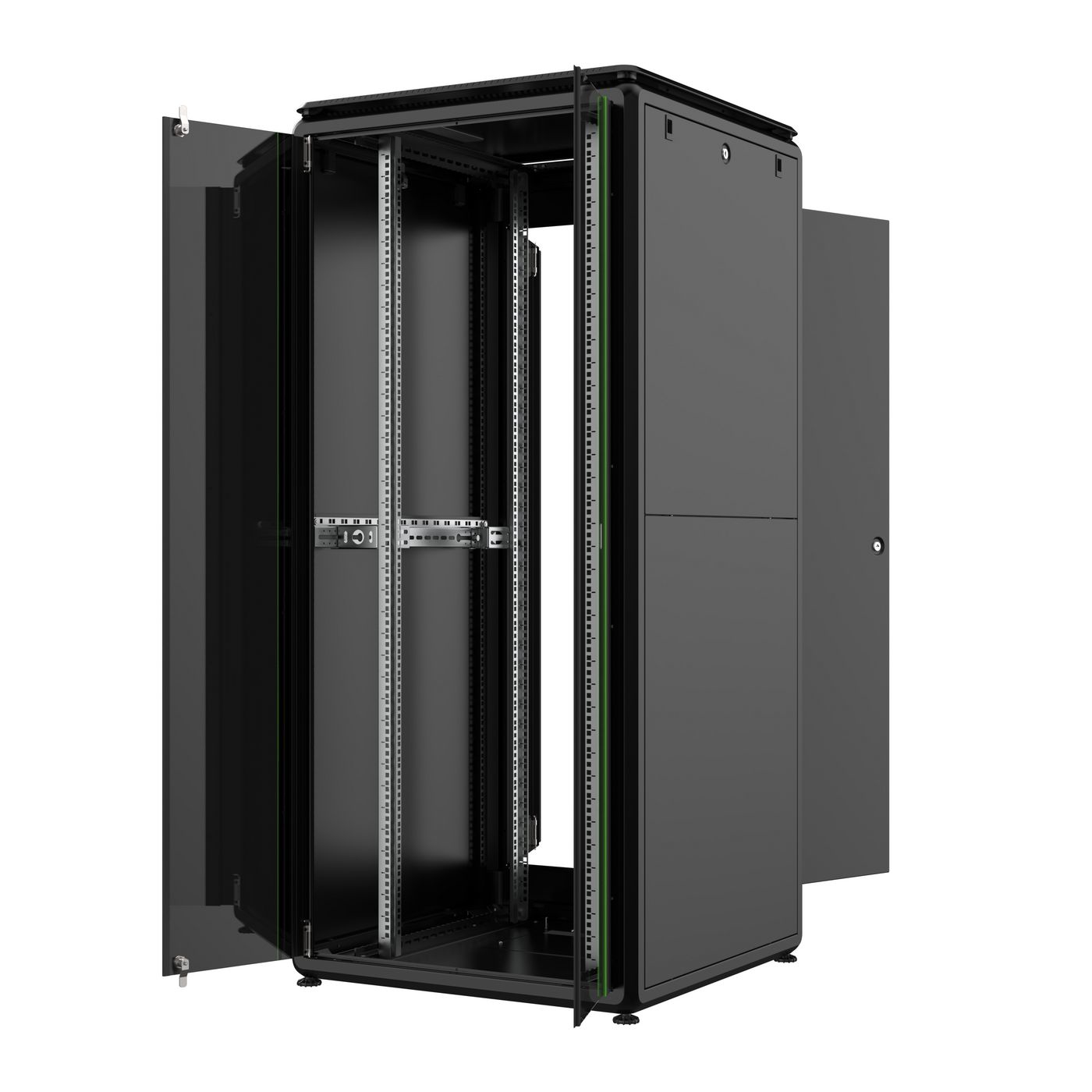 Lanview RDL36U88BL - 36U - 600 kg - 93 kg - Schwarz, Ansicht 3