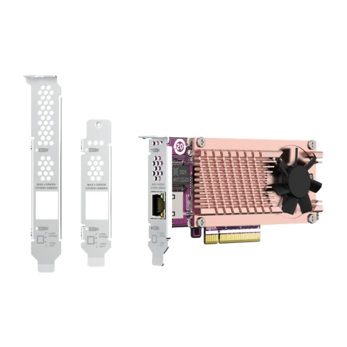 QNAP QM2-2P10G1TB - Speicher-Controller - M.2 - PCIe 3.0 x4 (NVMe), Ansicht 2