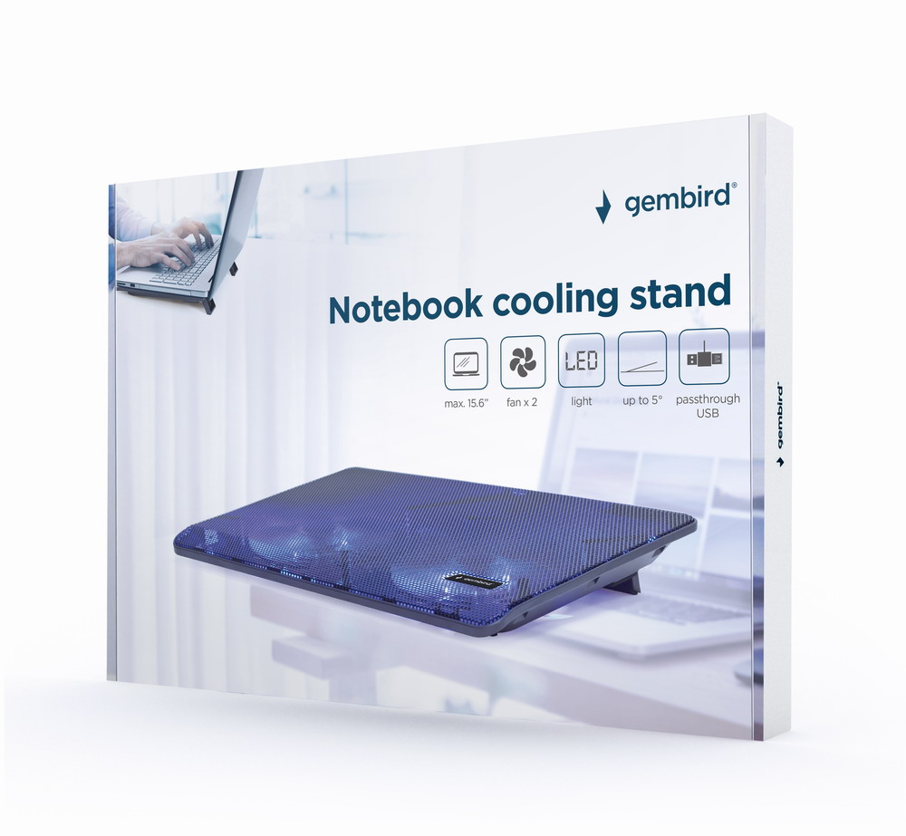 Gembird NBS-2F15-05 - Notebook-Kühlpad - 39.6 cm (15.6), Ansicht 2