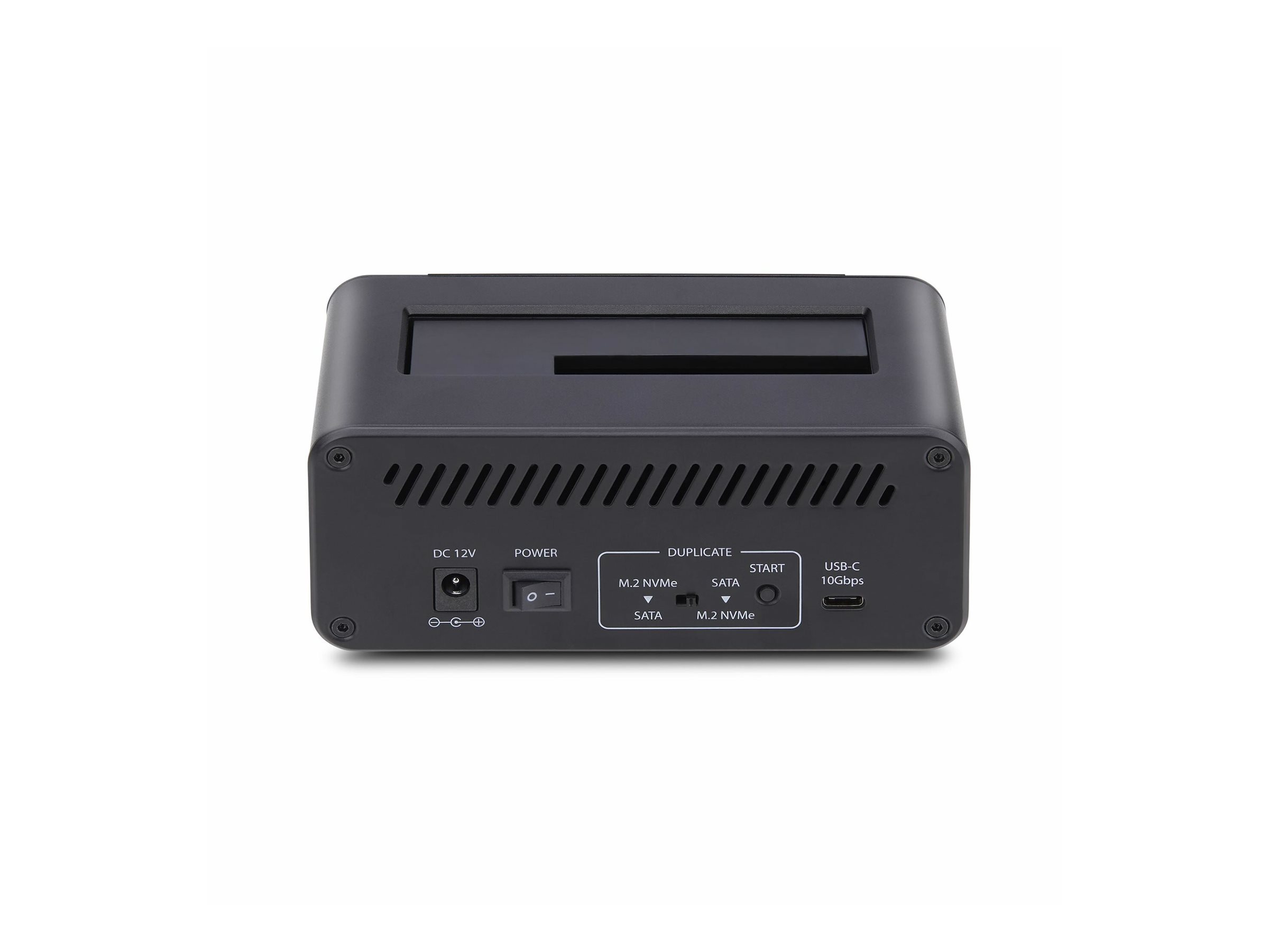 StarTech.com M.2 NVMe to 2.5/3.5" SATA Drive Duplicator, Dual Bay Cloner - Solid State / Festplattenduplikator - 2 Schächte (SATA-600 / PCI Express (NVMe))