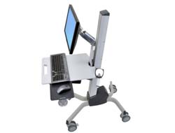 Ergotron Neo-Flex - Wagen - Constant Force-Höhenverstellung - für LCD-Display  PC-Ausrüstung - Aluminium hochwertiger Kunststoff verzinker Stahl - Zweistufiges Grau - Bildschirmgröße: bis zu 686 cm (bis zu 27 Zoll)