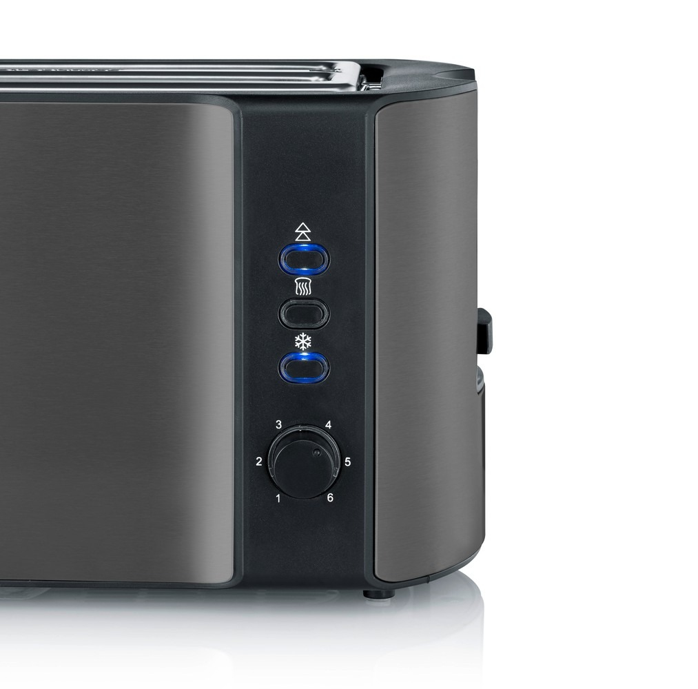 SEVERIN AT 9341 Dark Inox Langschlitztoaster, Ansicht 3