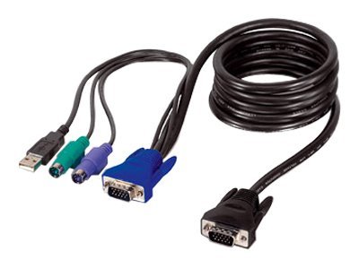 Equip Cable Set PS2 + USB - Tastatur- / Video- / Maus- / USB-Kabel - USB, PS/2, HD-15 (VGA)