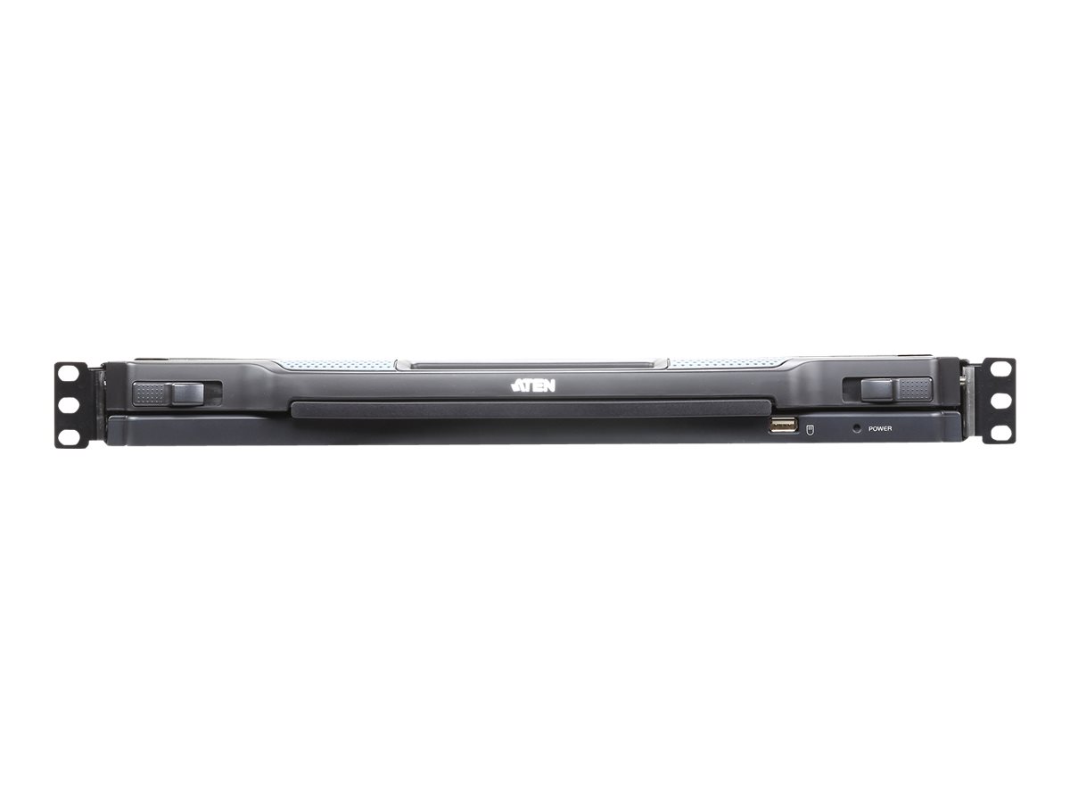 ATEN Slideaway CL5708IN - KVM-Konsole mit KVM-Switch - 8 Anschlüsse - PS/2, USB - britisch - 48.3 cm (19")