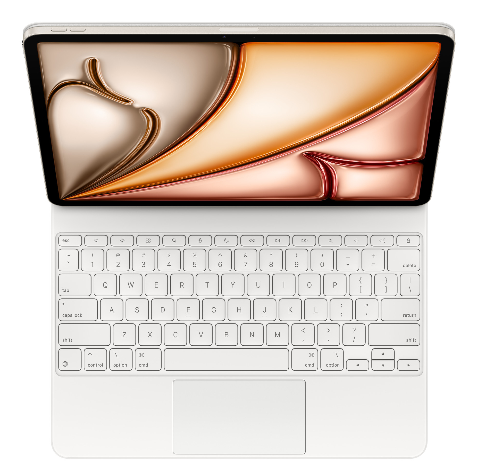 Apple Magic Keyboard - Tastatur und Foliohülle - mit Trackpad - Apple Smart connector - TL: US, QWERTY, Ansicht 2