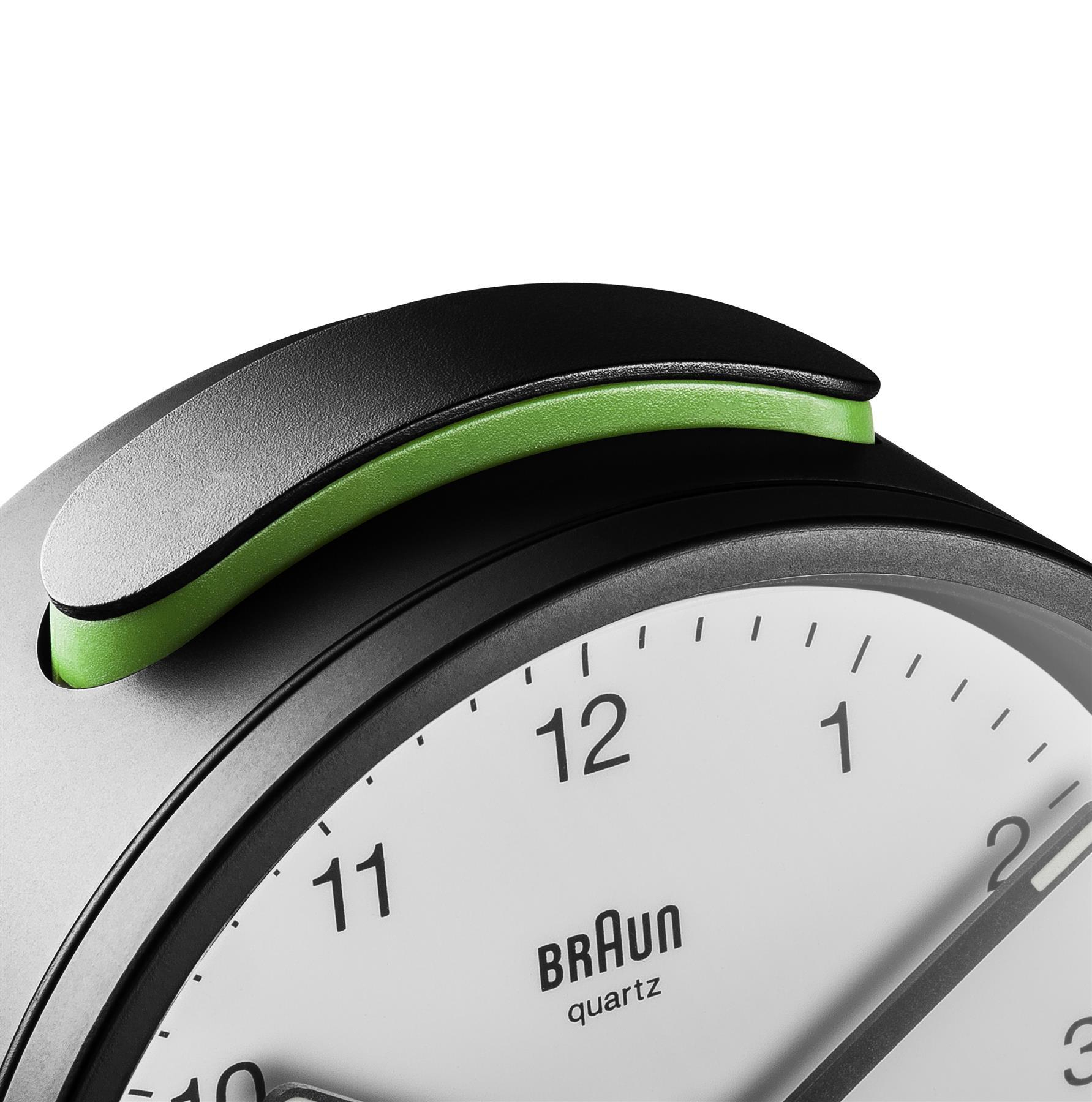 Braun BC12BW - Quarzwecker - Rund - Schwarz - Weiß - 12 h - Summer - Akku, Ansicht 2