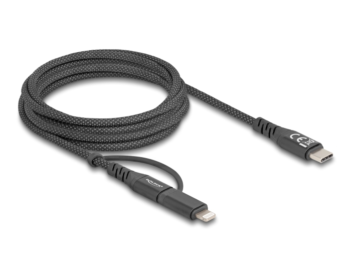 Delock USB-Kabel - 24 pin USB-C (M) zu Lightning, 24 pin USB-C (M) - 1 m, Ansicht 3