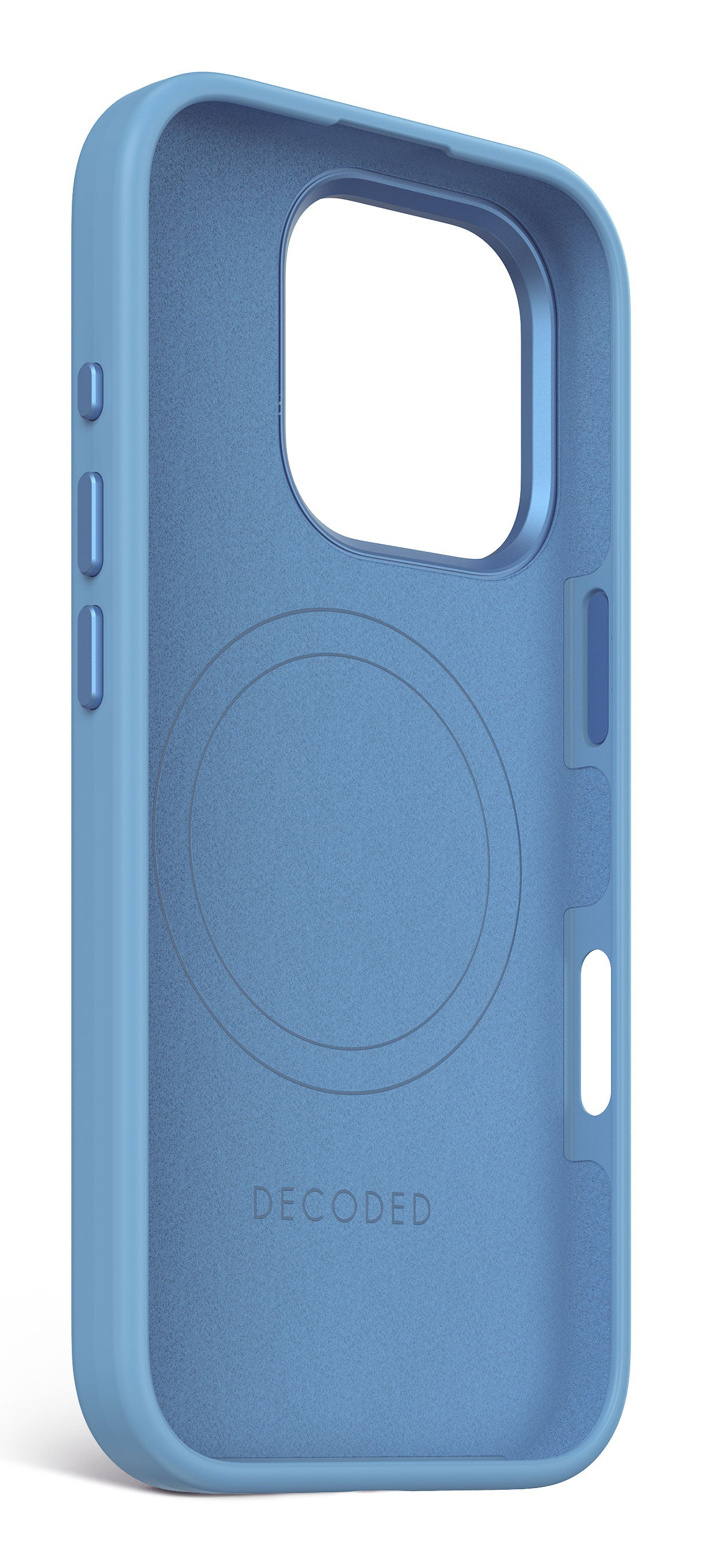 Decoded AntiMicrobial Silicone Backc. iPhone 16 Pro Light Blue, Ansicht 4