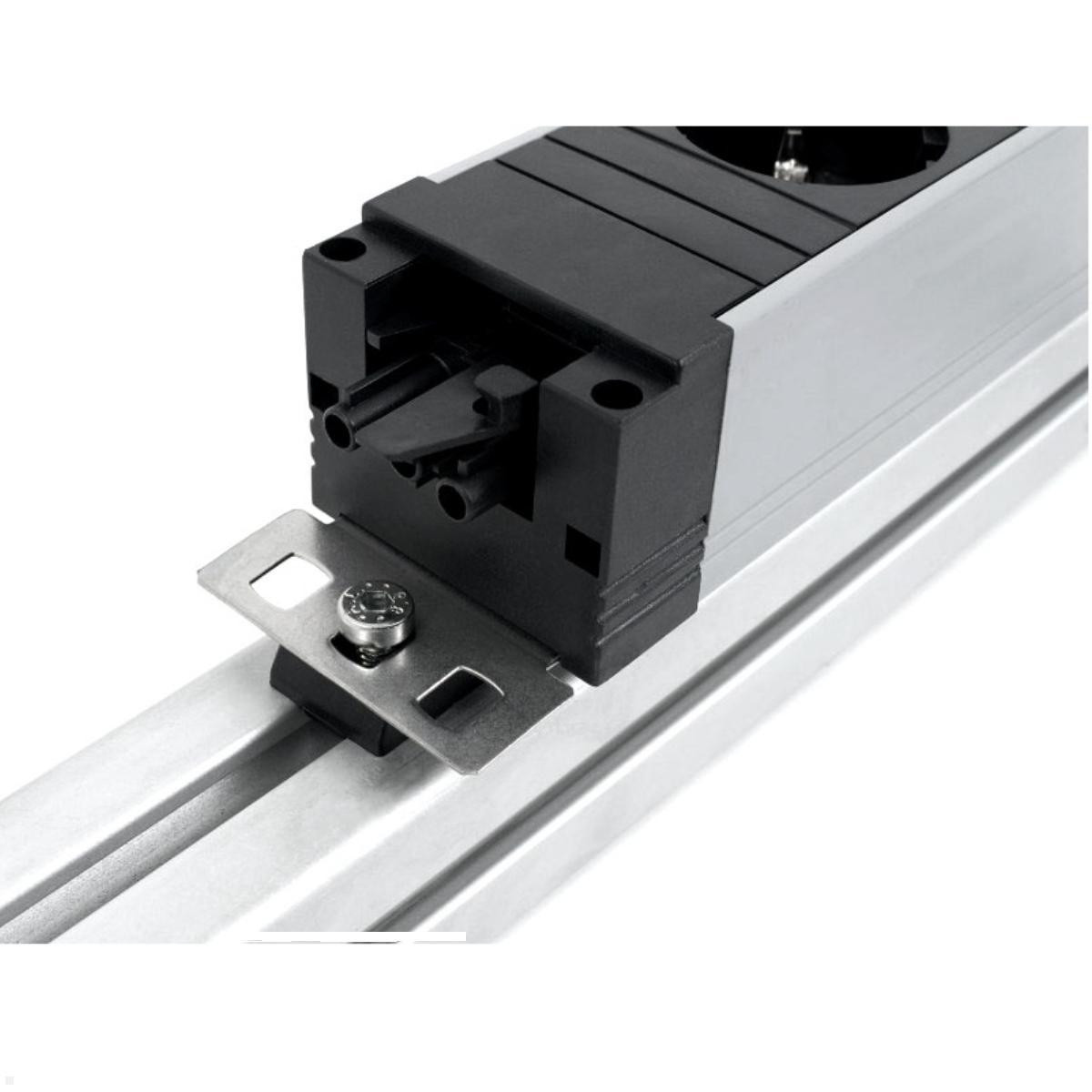Bachmann Steckdosenleiste STEP ALU 2xCEE7/3 1XCM1XUSB CHARG GST18, Ansicht 3