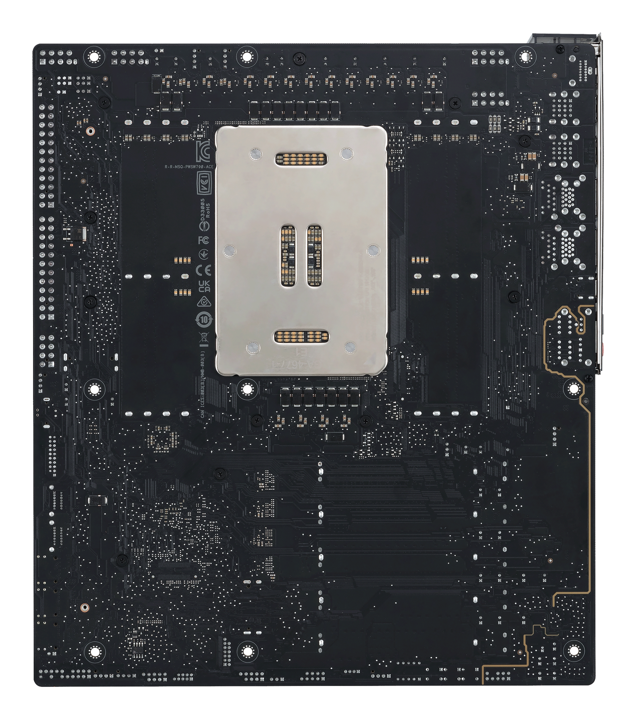 ASUS PRO WS W790-ACE - Motherboard - SSI CEB - LGA4677 Socket-E - W790 Chipsatz - E-ATX, Ansicht 3
