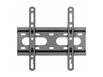 Manhattan Befestigungskit (Wandmontage) - Ultra Slim Fixed - für Curved Panel/Flat Panel - flaches Profil - stabiler Stahl - Schwarz - Bildschirmgröße: 58.4-109.2 cm (23"-43")