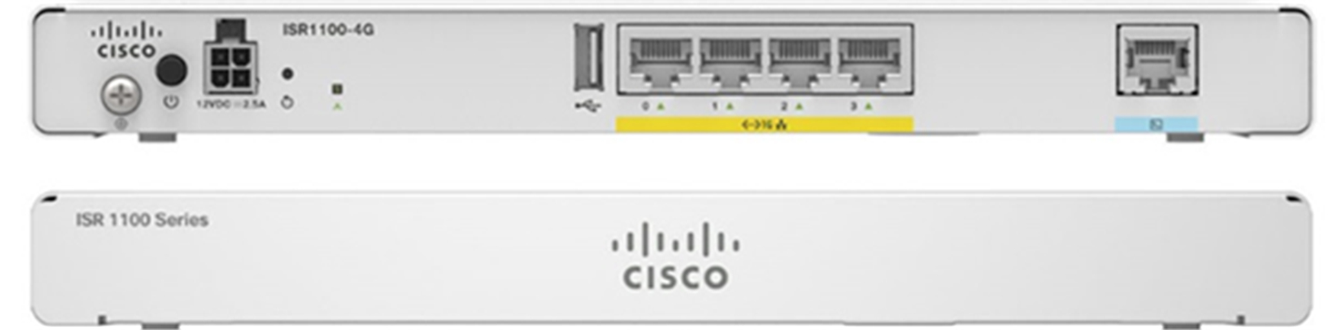 Cisco ISR1100-4G, Ethernet-WAN, Gigabit Ethernet, Grau