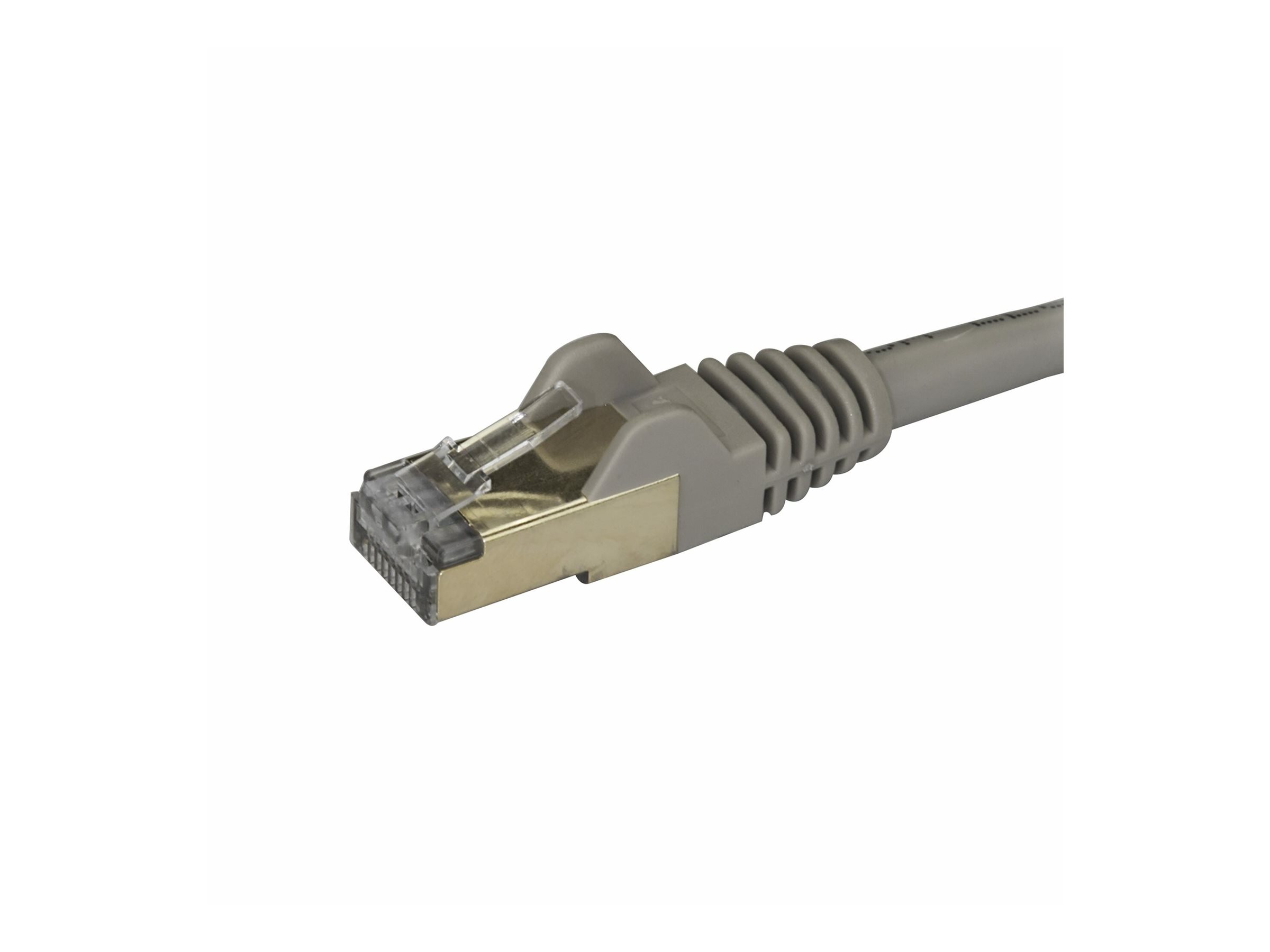 StarTech.com 1.5m CAT6A Ethernet Cable, 10 Gigabit Shielded Snagless RJ45 100W PoE Patch Cord, CAT 6A 10GbE STP Network Cable w/Strain Relief, Grey, UL Certified Wiring/TIA - Category 6A - 26AWG (6ASPAT150CMGR)