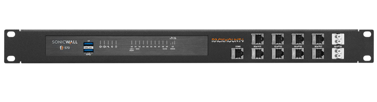 Rackmount.IT .IT Rackmount SonicWall TZ570W Shielded, Ansicht 3