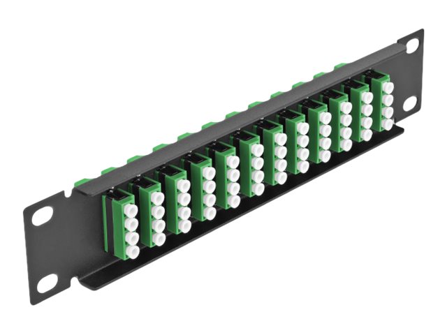 Delock Patch Panel - LC SM X 48 - Schwarz - 1U - 25.4 cm (10)