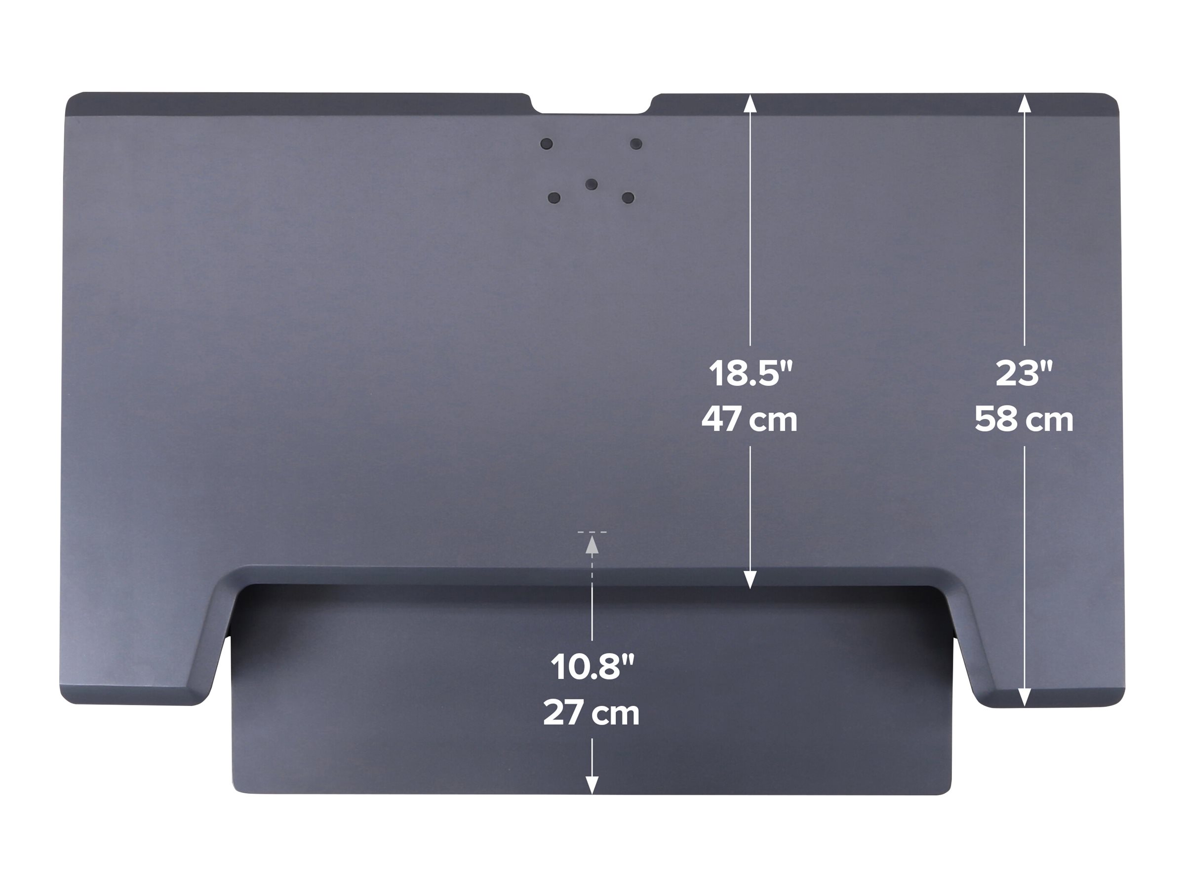 Ergotron WorkFit-TL Sitz-Steh-Schreibtisch-Arbeitsplatz - Aufstellung für Monitor / Tastatur - Schwarz, Ansicht 2