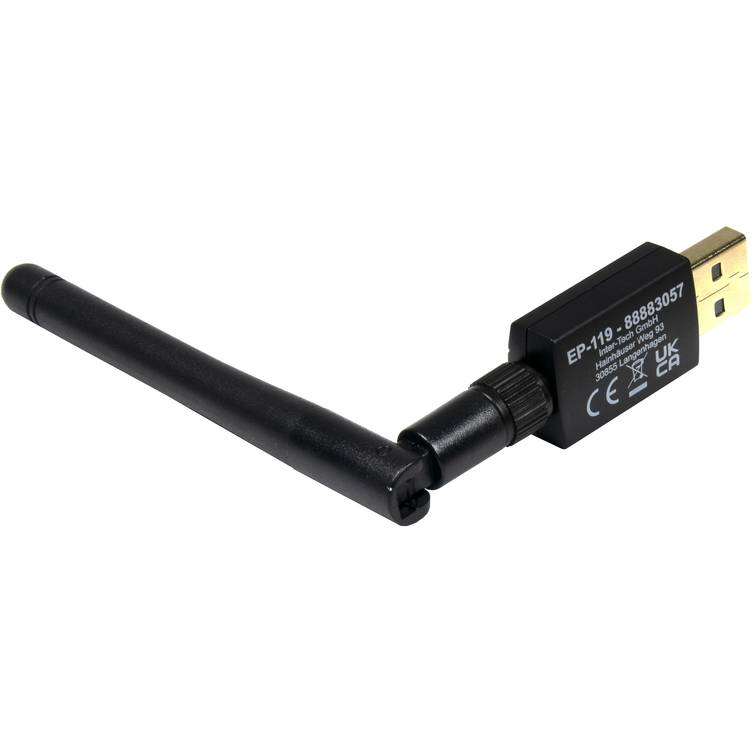 Inter-Tech Argus EP-119 - Netzwerkadapter - USB 2.0 - Wi-Fi 5, Ansicht 2