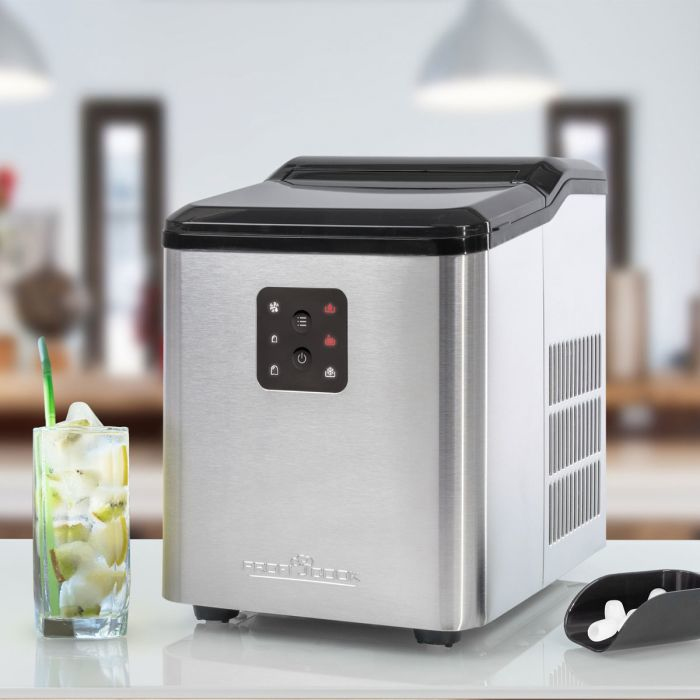 Clatronic Eiswürfelbereiter PC-EWB 1253 Edelstahl/schwarz, Ansicht 4