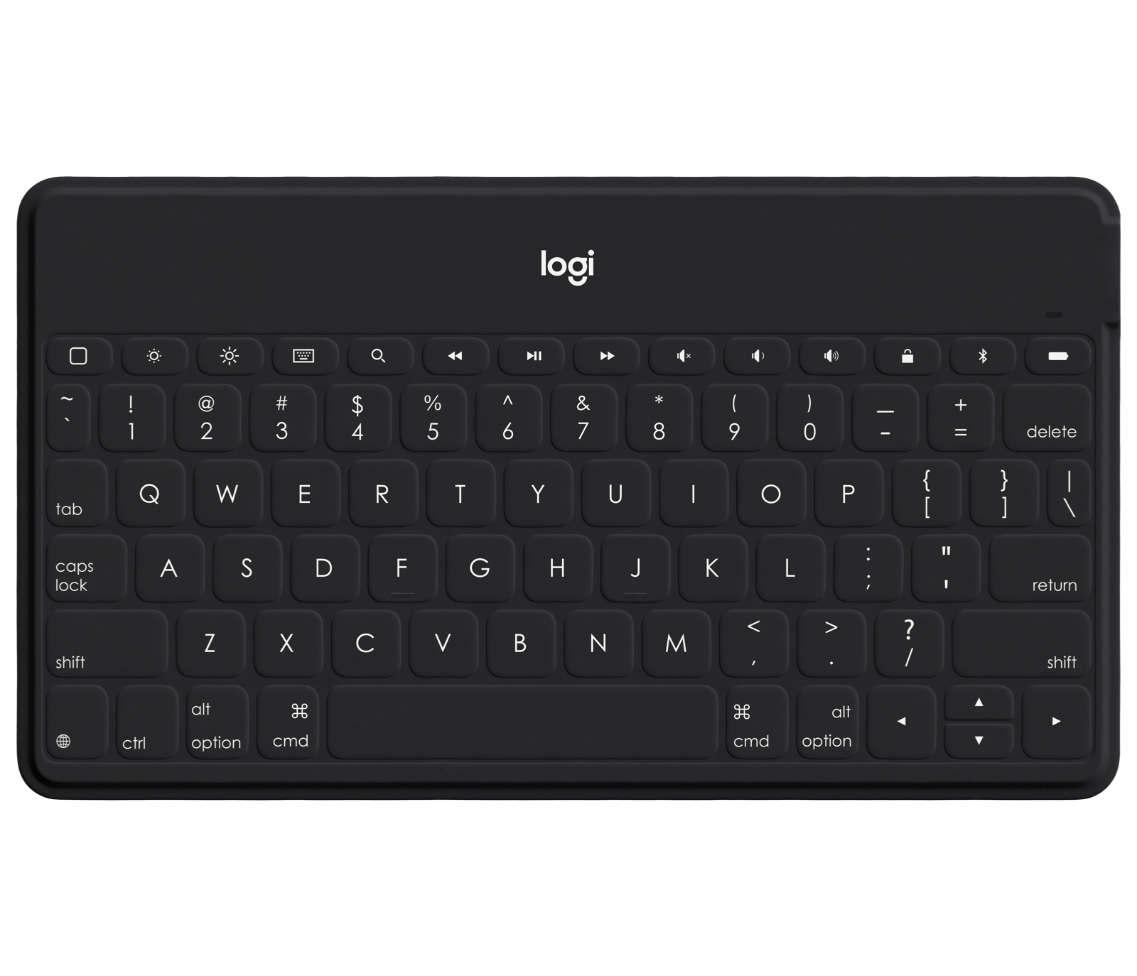 Logitech Keys-To-Go - Russisch - 1,7 cm - 1,2 mm - Apple - iPad - iPhone - Apple TV - Schwarz