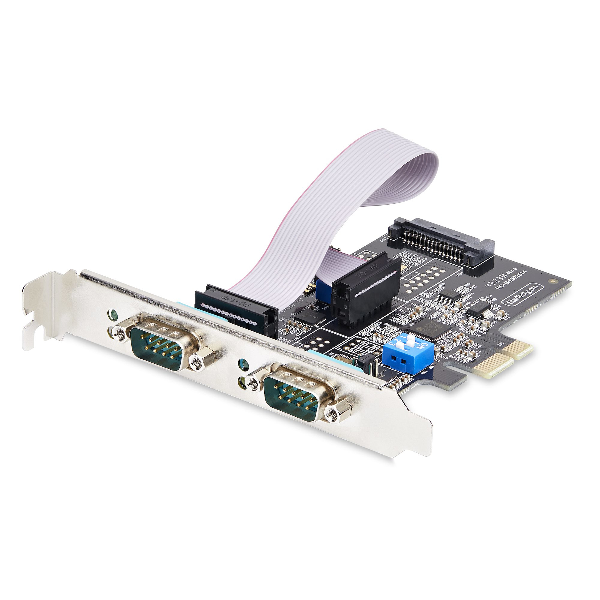 StarTech.com 2-Port Serial PCIe Card, Dual-Port PCI Express to RS232/RS422/RS485 (DB9), Ansicht 2