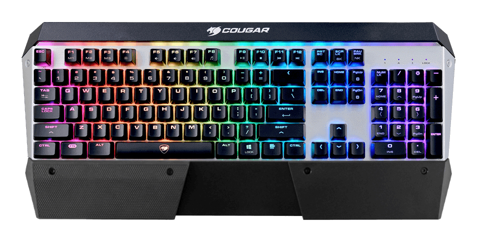 Compucase Cougar Attack X3 RGB - Tastatur - full size - Hintergrundbeleuchtung - TL: Deutsch, QWERTZ, Ansicht 2