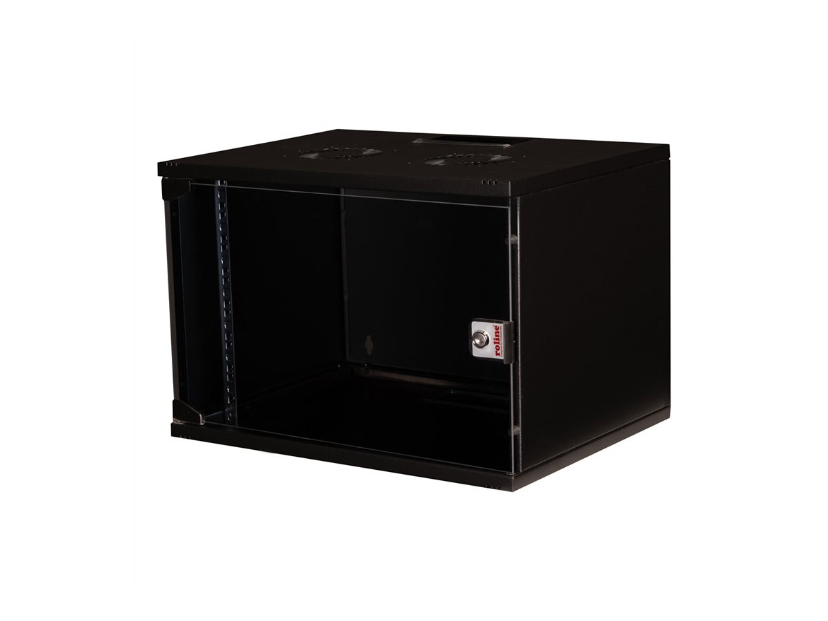 ROLINE 19 Zoll Wandgehäuse Basic 7 HE 540x400 BxT Bausatz schwarz - Wandgehäuse, Ansicht 3