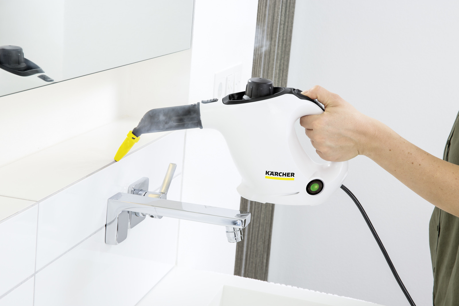 Kärcher SC 1 Cylinder steam cleaner 1200 W Black White, Ansicht 3