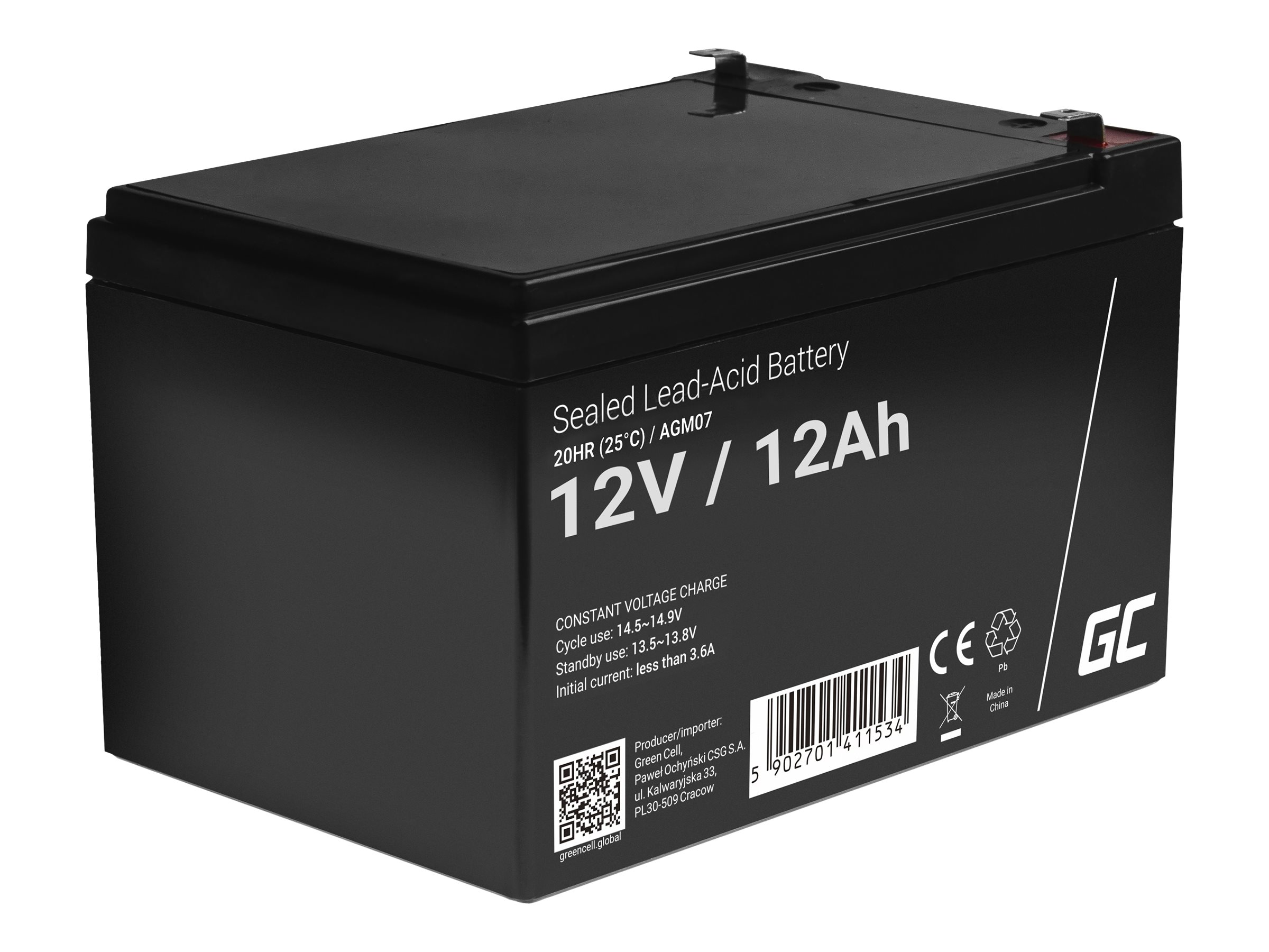 Green Cell USV-Akku - 1 x Batterie - Bleisäure, Ansicht 4