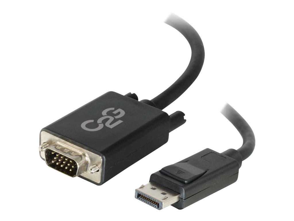 C2G 1m DisplayPort to VGA Adapter Cable - DP to VGA - Black - DisplayPort-Kabel - DisplayPort (M)