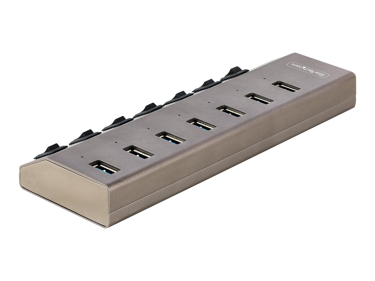 StarTech.com 7-Port Self-Powered USB-C Hub with Individual On/Off Switches, USB 3.0 5Gbps Expansion Hub, Ansicht 4